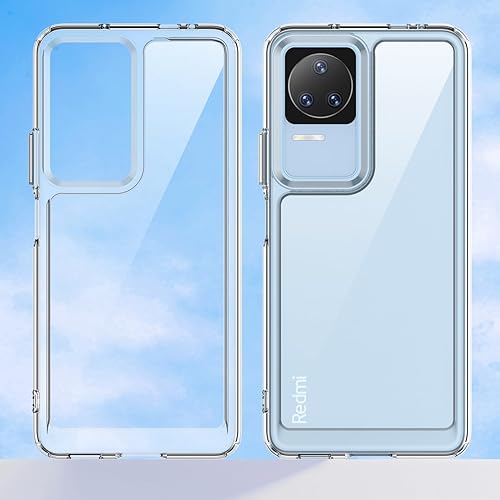 Miniatura 5 de GTBDEKI Funda transparente para Poco F4 5G, Redmi K40S 22021211RG con protector de pantalla, antiarañazos, a prueba de golpes, transparente, de