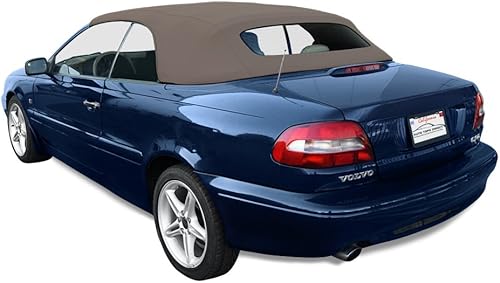Sierra Auto Tops Convertible Top Reemplazo para Volvo C70 Cabriolet 1998-2006, TwillFast II Canvas, Beige