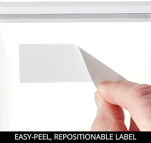 Miniatura 6 de iDesign - Recipiente apilable de plástico reciclado para cocina y despensa, 18.2 tazas, transparenteblanco