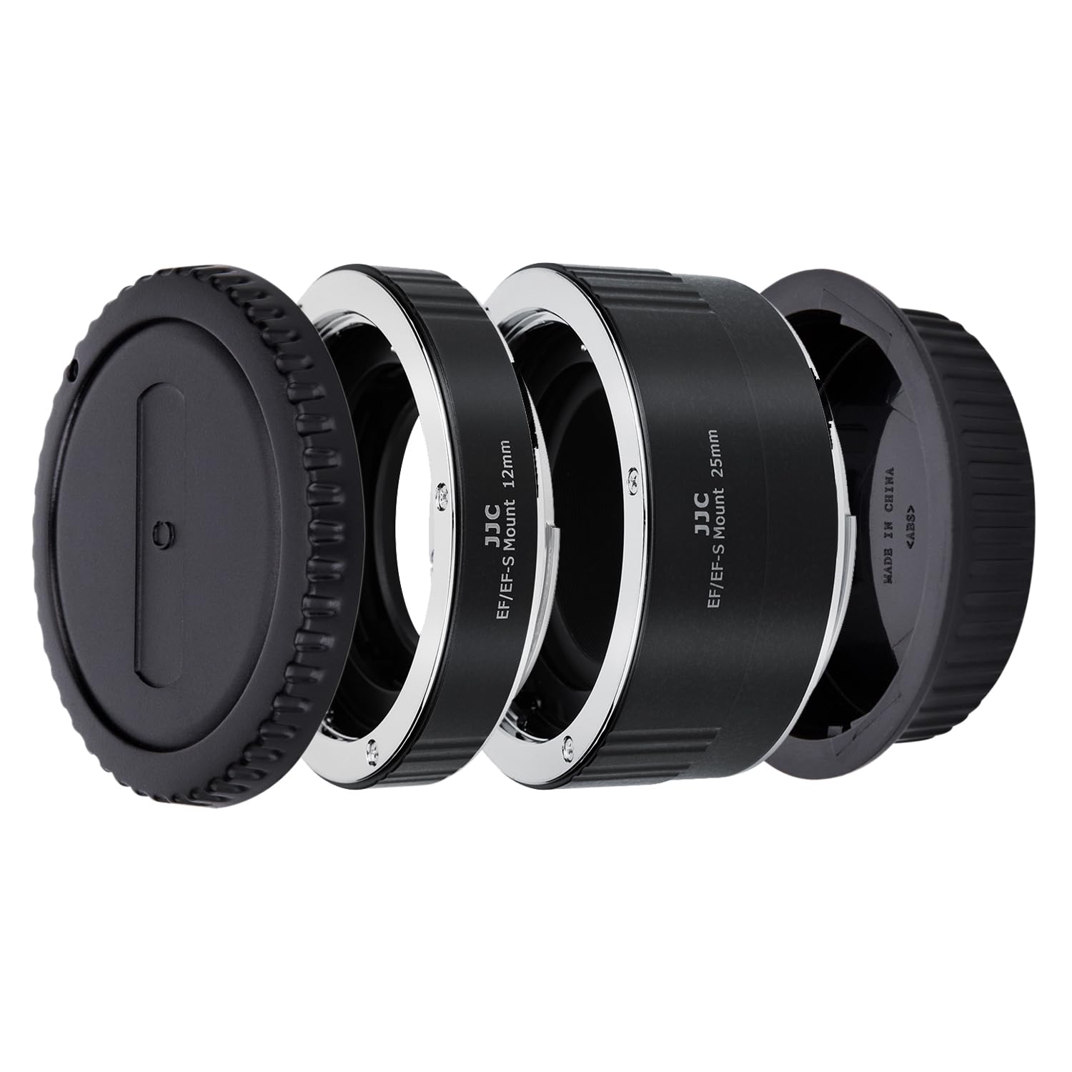 JJC Tubo di prolunga macro con messa a fuoco automatica (AF) con esposizione TTL per fotografia di immagini ravvicinate, per fotocamere DSLR e SLR Canon EF/EF-S e obiettivi con attacco EF/EF-S (set da