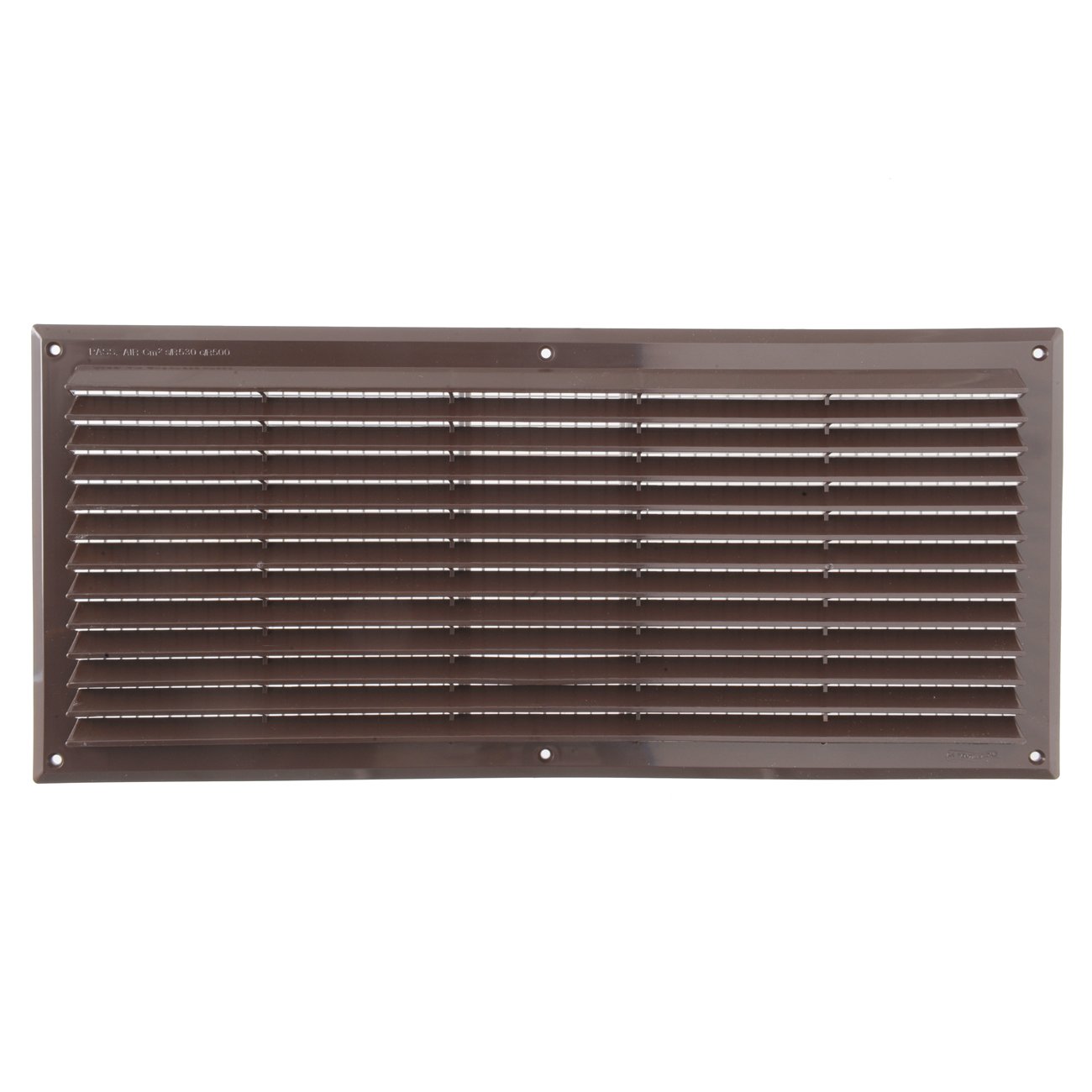 Griglia Di Ventilazione Plastica 500x227 Mm Marrone - Con Rete Antinsetti - Foto 10