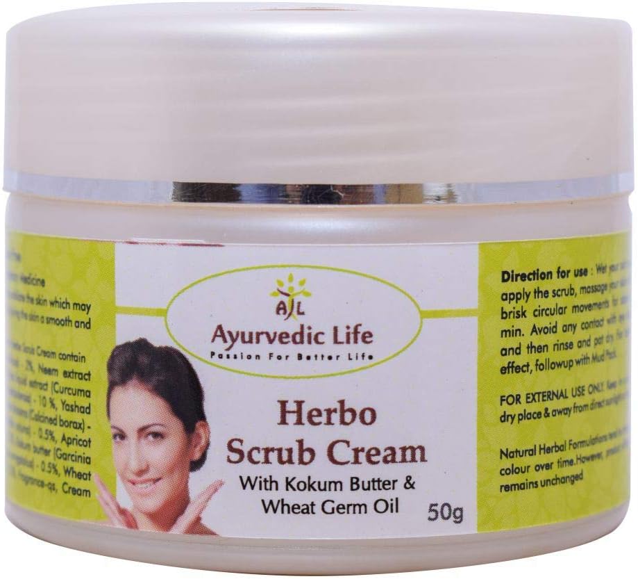 ALAyurvedic Life Herbo Scrub Cream - 50g Pack of 2