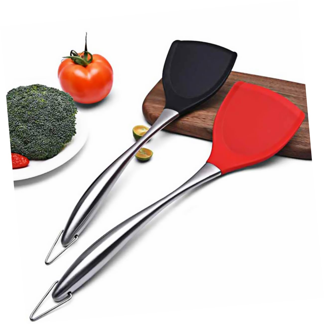 Hohopeti 3 Pezzi di Spatola in Silicone Essenziale Senza Impugnatura per Utensili da Cucina