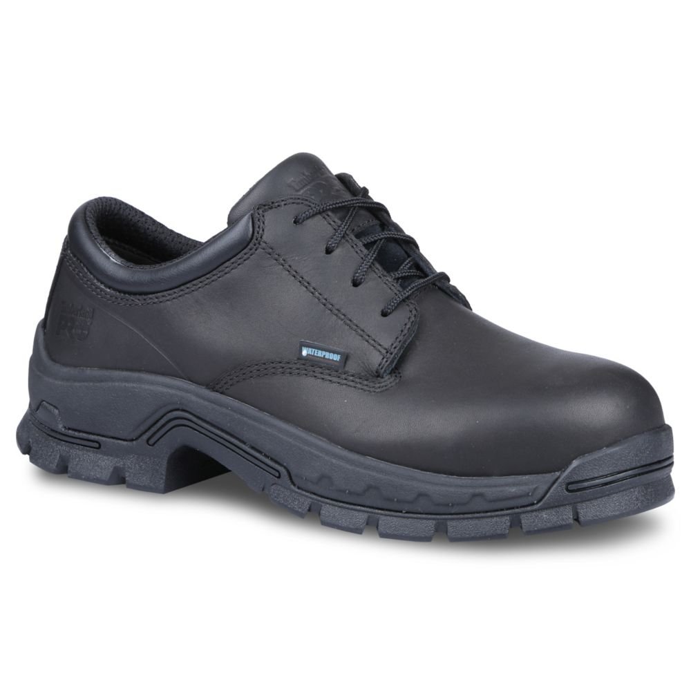 Timberland PRO - Mens Stockdale Oxford Alloy Toe Shoe, Size: 6 2E US, Color: Black