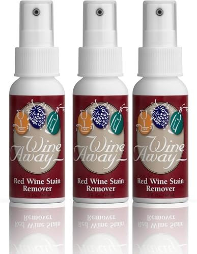 Wine Away Removedor de manchas de vino tinto, solución perfecta para tapicería de tela y limpiador de alfombras, elimina las manchas de vino, rocía
