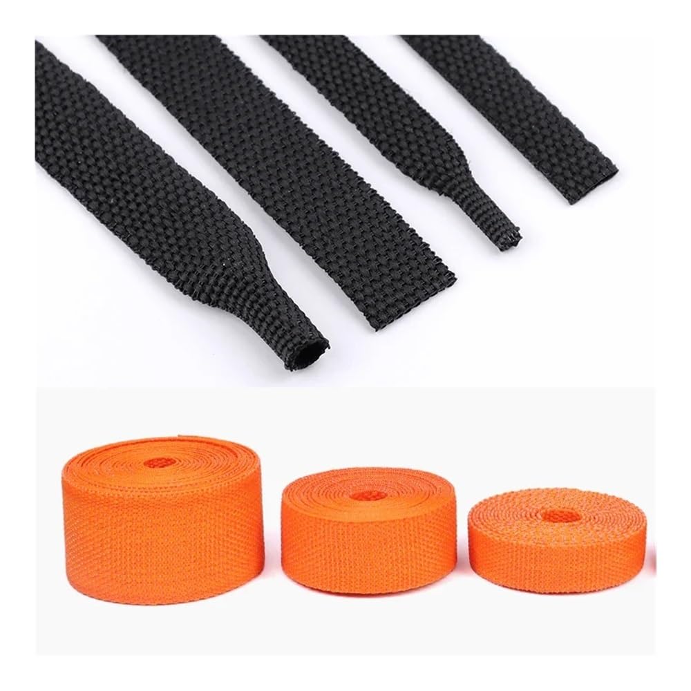 Gaine tressée thermorétractable 1/5/10/50 m, diamètre 4 mm - 30 mm, gaine isolante pour câbles en PET (noir, 25 mm, 20 mètres)