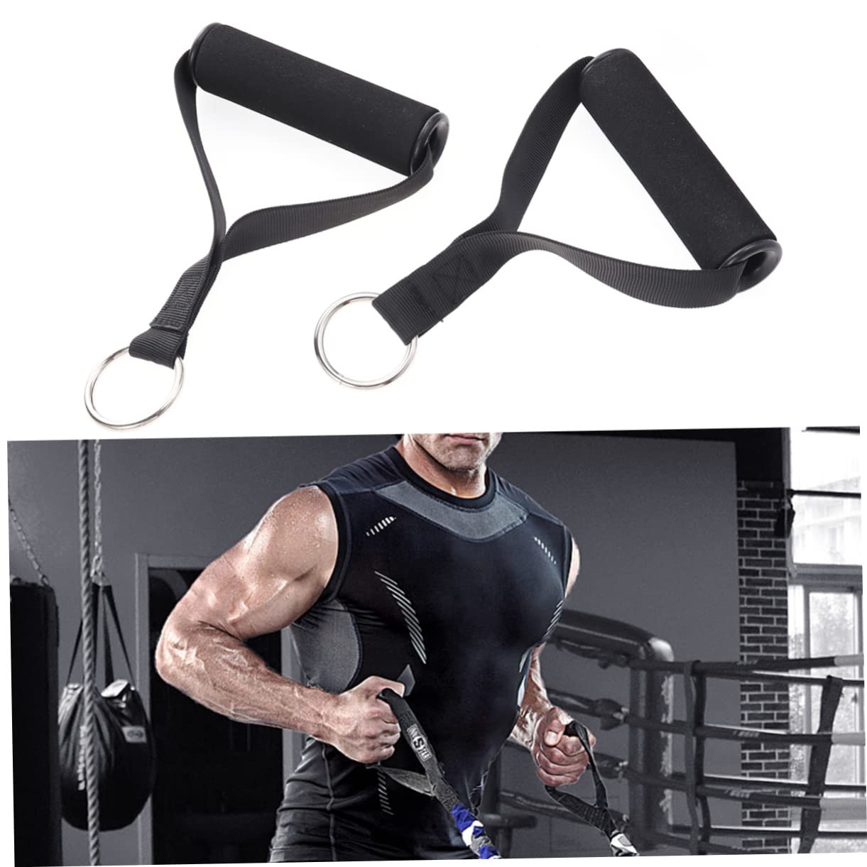 KOMBIUDA Elastisches Trainingsband - Schulter & Nacken Übungen Yoga Fitness