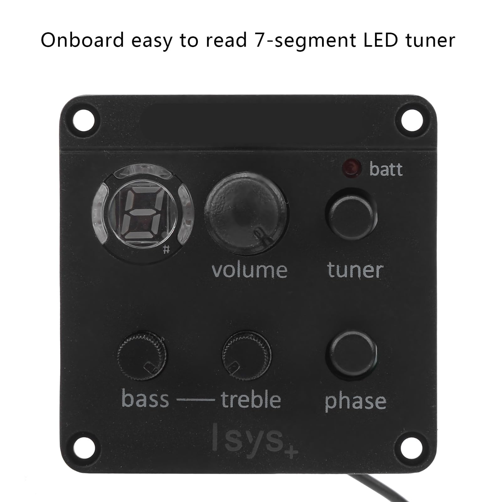 Pastilla de Guitarra Acústica Preamplificadores Integrados Ecualizador, Modo de Sintonización Manual Automático EQ Pegado a los Accesorios de Reemplazo del Instrumento del