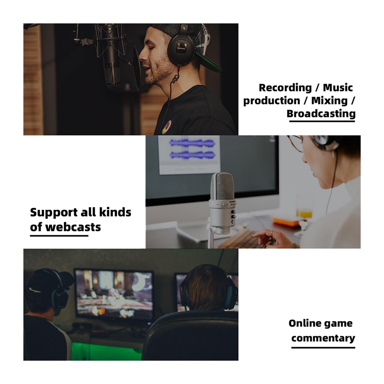 Mikser dźwięku, Mikser 4-kanałowy B4 Sound Table Profesjonalna konsola miksująca DJ Wbudowany 99 efektów cyfrowych DSP Zasilanie Phantom 48 V(B4)