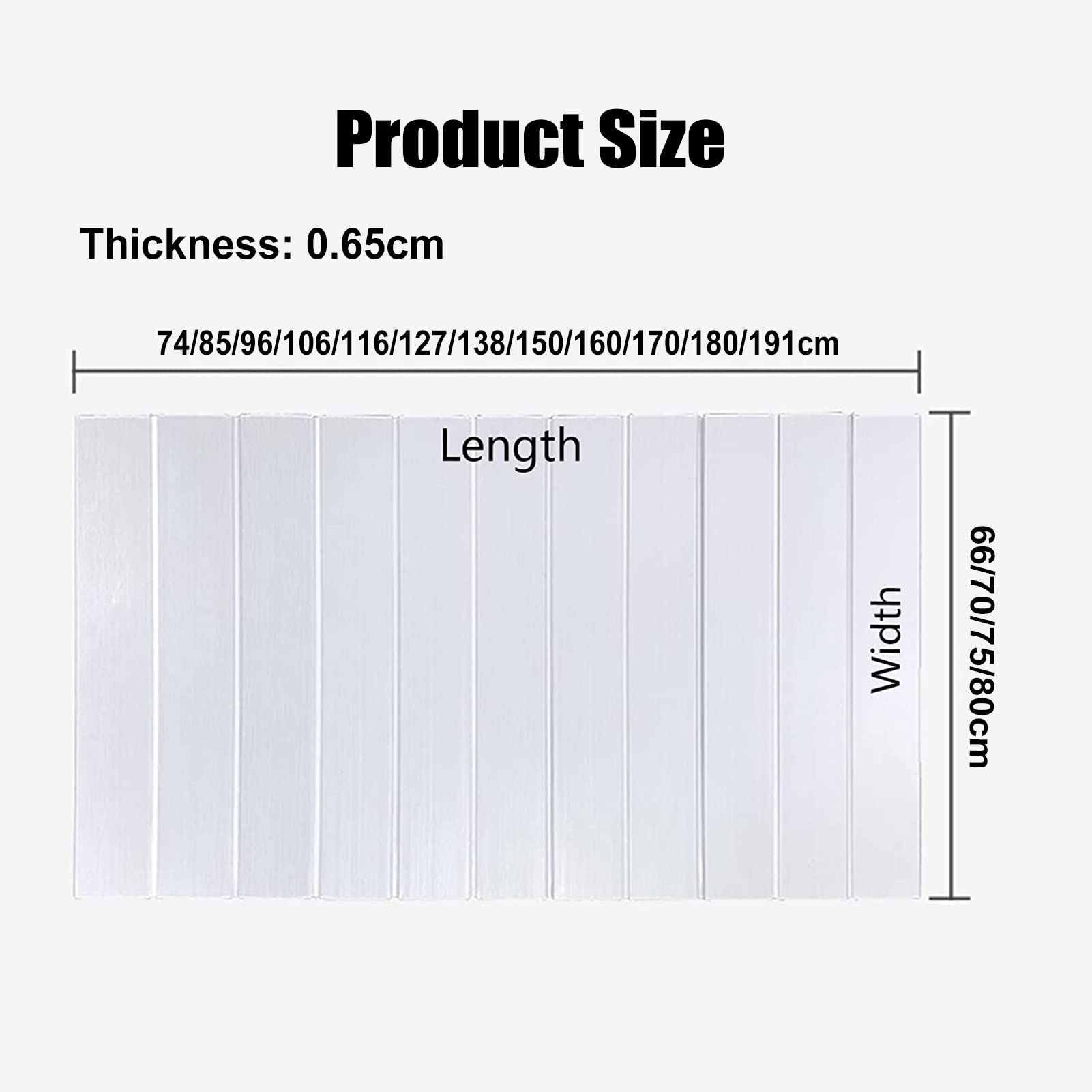 Copertura Vasca da Bagno Coprivasca Pieghevole, Pannello Isolante Impermeabile E Antipolvere Per Vasche Da Bagno, Coprivasca A Tapparella In PVC, Si Utilizza Per Vasche Da Bagno Con Larghezza Di 66cm/