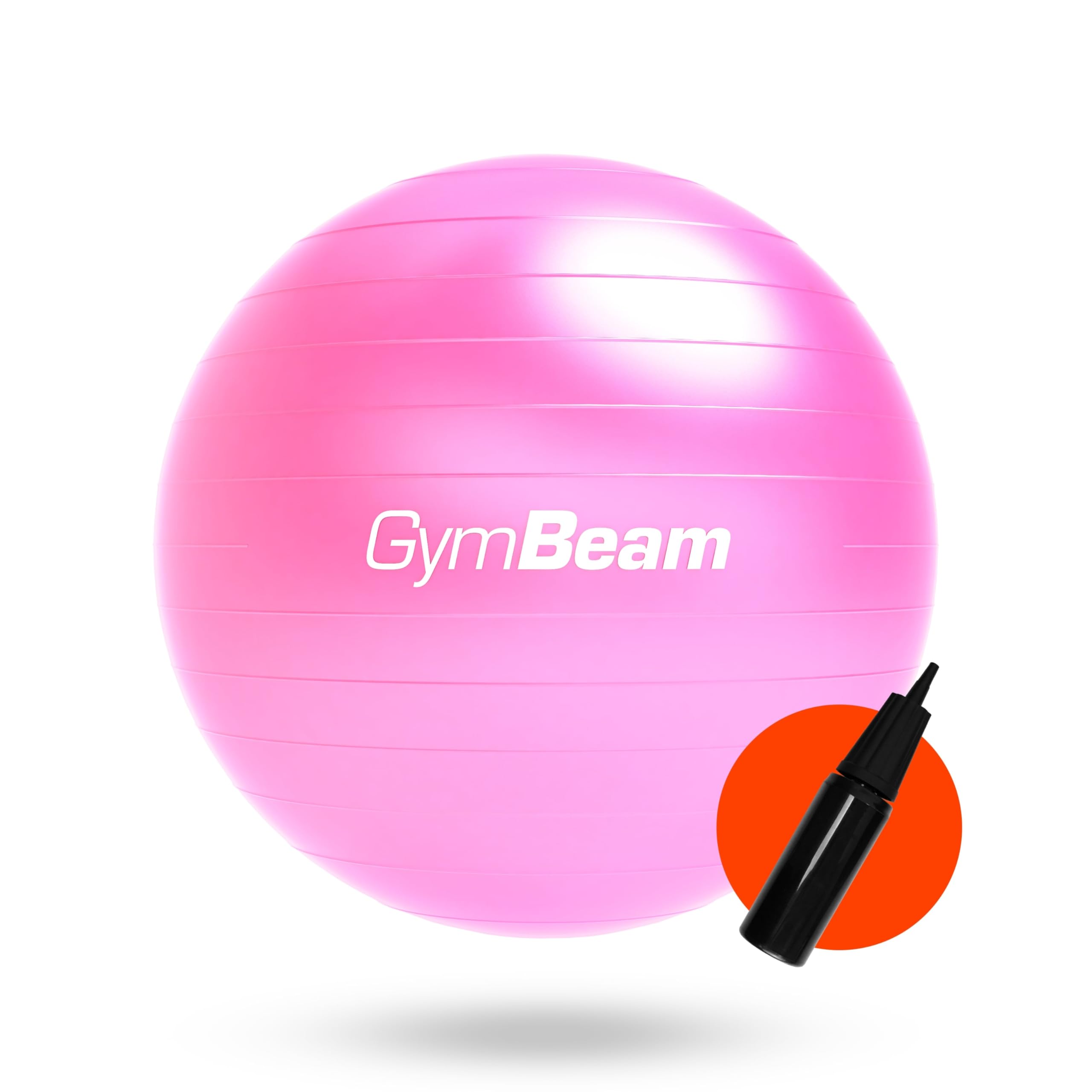 GymBeam Palla Fitness 85cm, Massimo 200 kg, Fitball Gravidanza, Palla Pilates - Migliora Stabilità, Equilibrio e Postura - Ideale per Esercizi di Rafforzamento e Alleviare il Mal di Schiena rosa