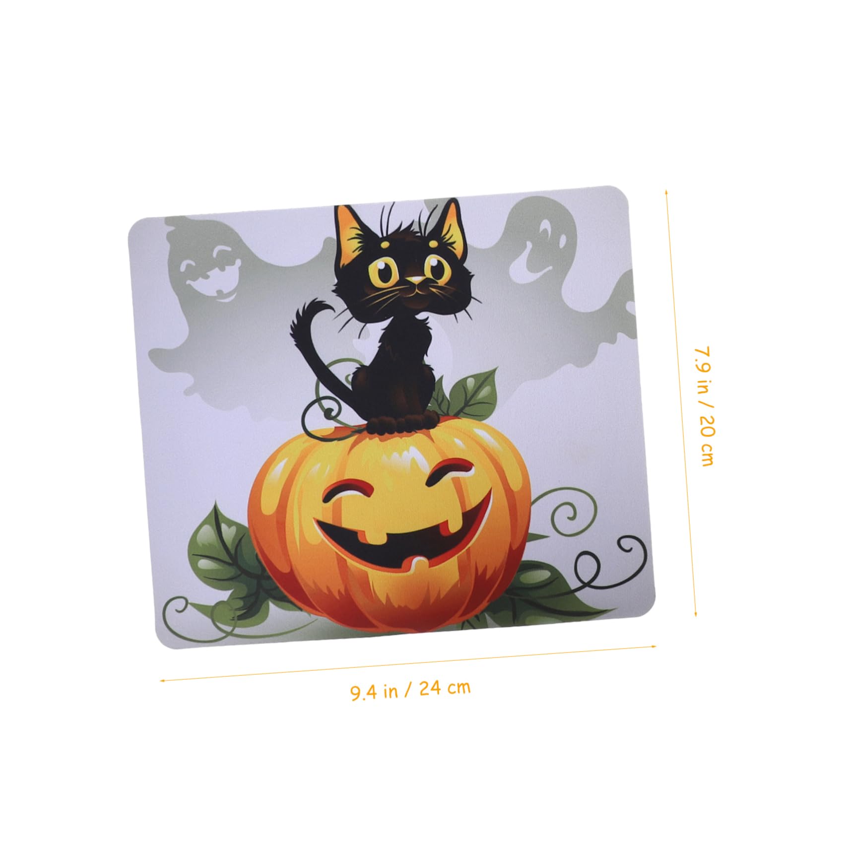 NUOBESTY Lot De 4 Tapis De Souris Antidérapants Motif Citrouille pour Ordinateur Portable Motif Halloween Taille 4 Pièces X 4