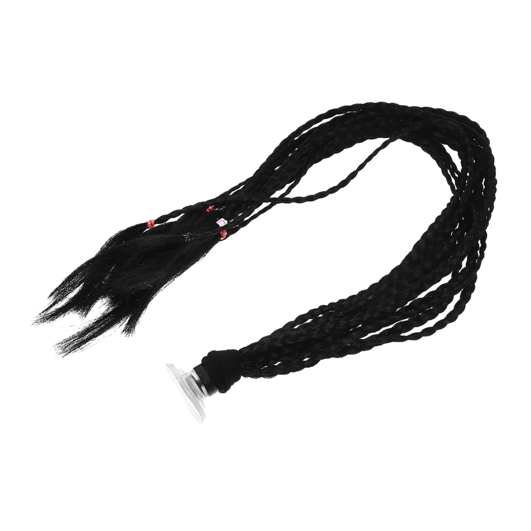 SOLUSTRE 3pièces Casque Décoratif avec Tresse De Queue De Cheval à Ventouse pour Et Ski Accessoire pour Adultes Plusieurs