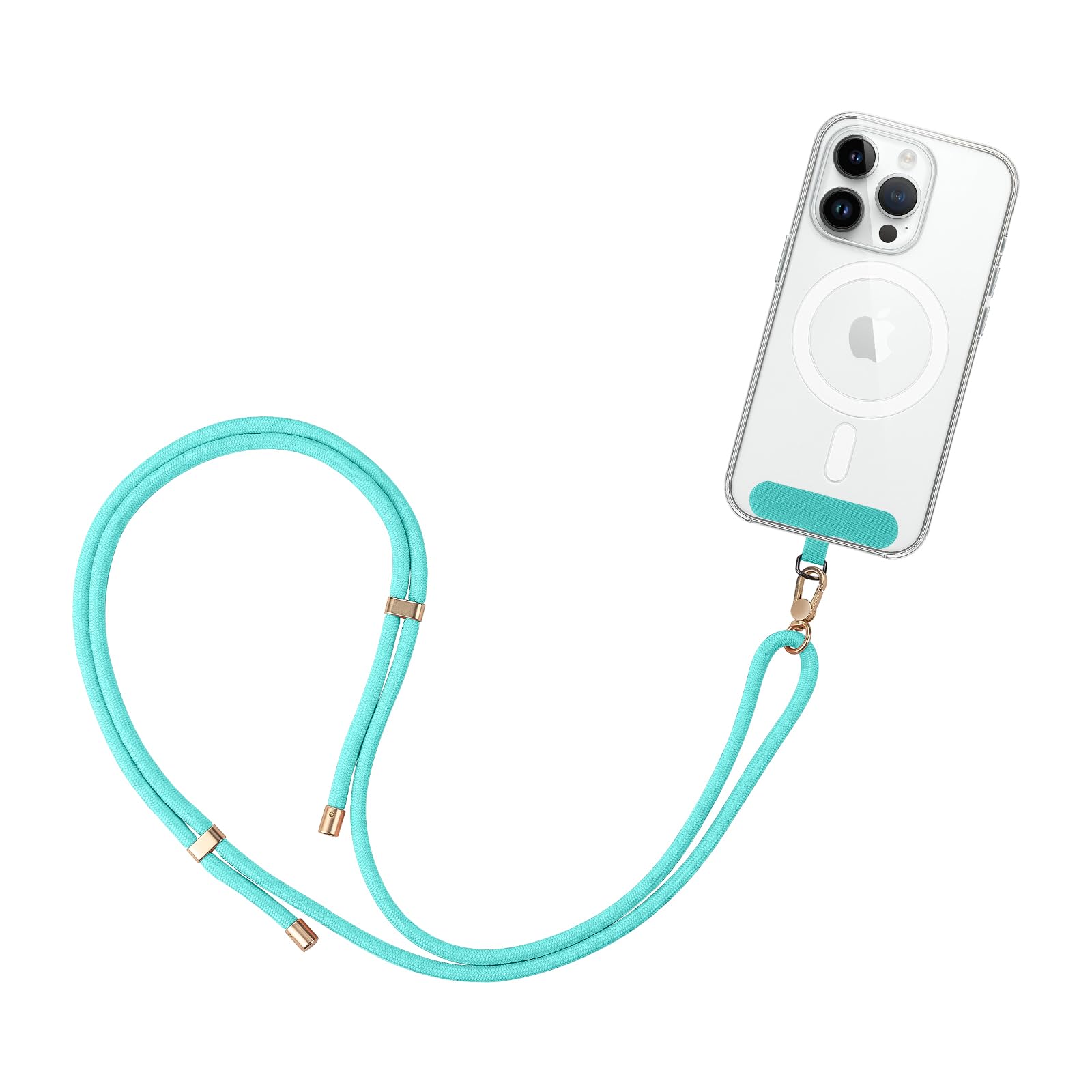 Grifema Unisex Blue Gh02a Mobile Lanyard - Adjustable Crossbody Phone Strap With Patch - Compatible With Most Smartphones - 0.75M
