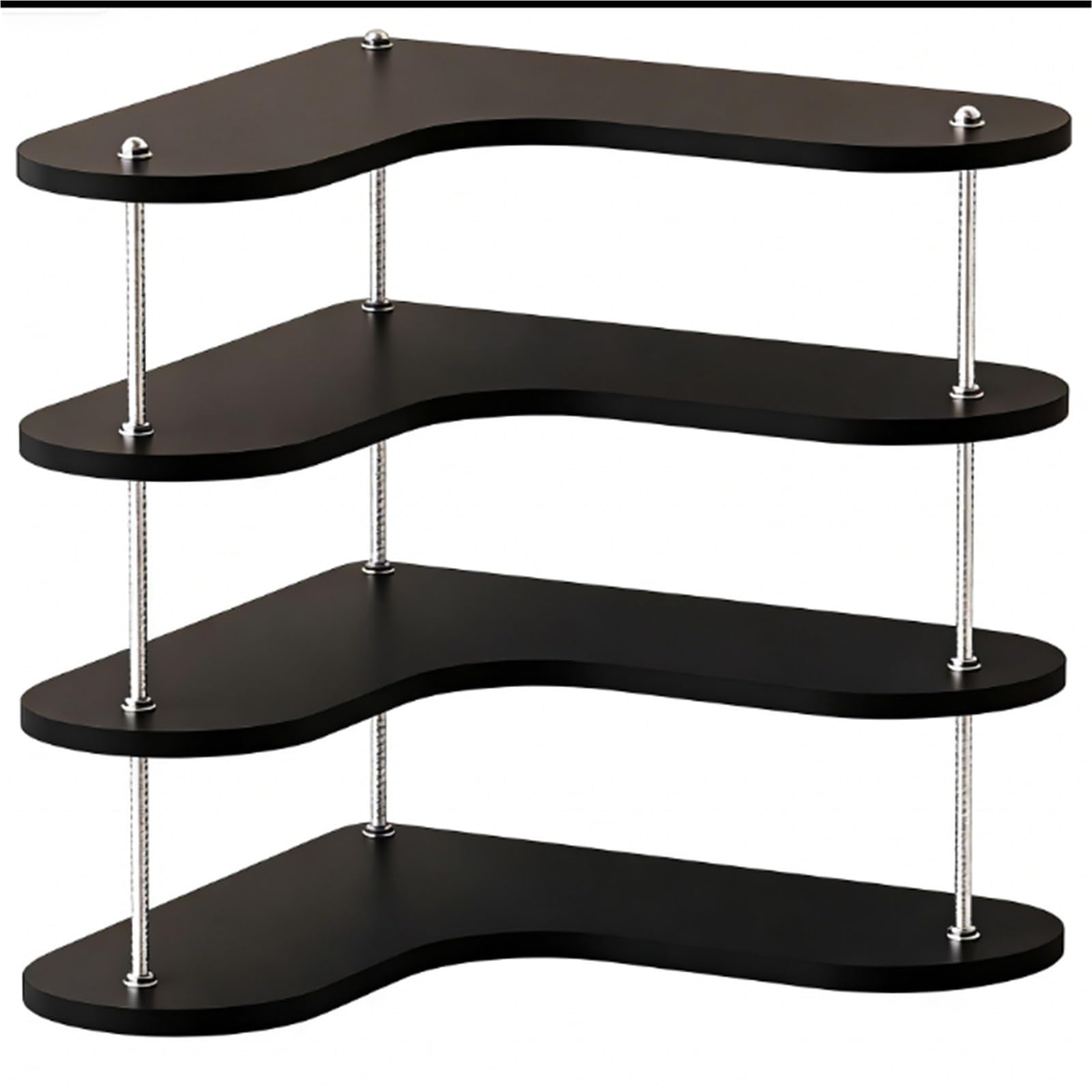 CYairong-22 Cup Display Shelf Cup Storage Desktop Corner Coffee Layered Tea Cup Holder Coffee Mug Display Rack(Black)
