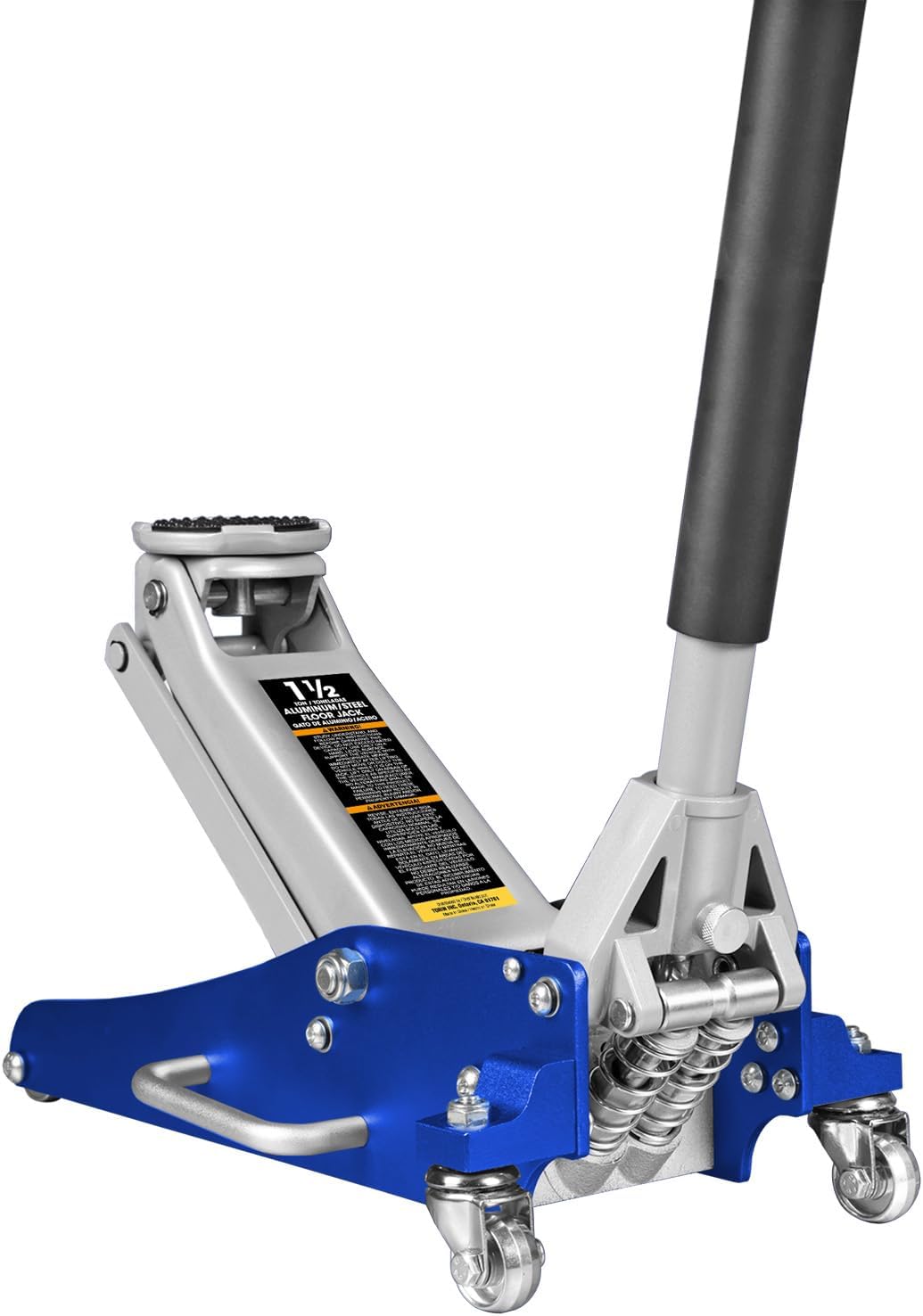 BIG RED Floor Jack 1.5 Ton (3,000 lb) Capacity,Aluminum and Steel Hydraulic Low Profile Car Jack with Dual Piston Quick Lift Pump,Lightweight Racing Floor Jack for Vehicle,Blue Aluminum and Steel Floor Jack 1.5 Ton (3,000 lb) Blue