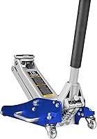 BIG RED 1.5 Ton Low Profile Racing Floor Jack - Aluminum Steel Hydraulic Quick Lift, 3.5-14" Lift Range, Blue T815016L-1