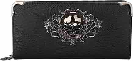 美品◎AlexanderMcQueen ラウンドファスナー 長財布 スカル 髑髏 アレキサンダーマックイーン スカル ドクロ 髑髏 長財布 ライト