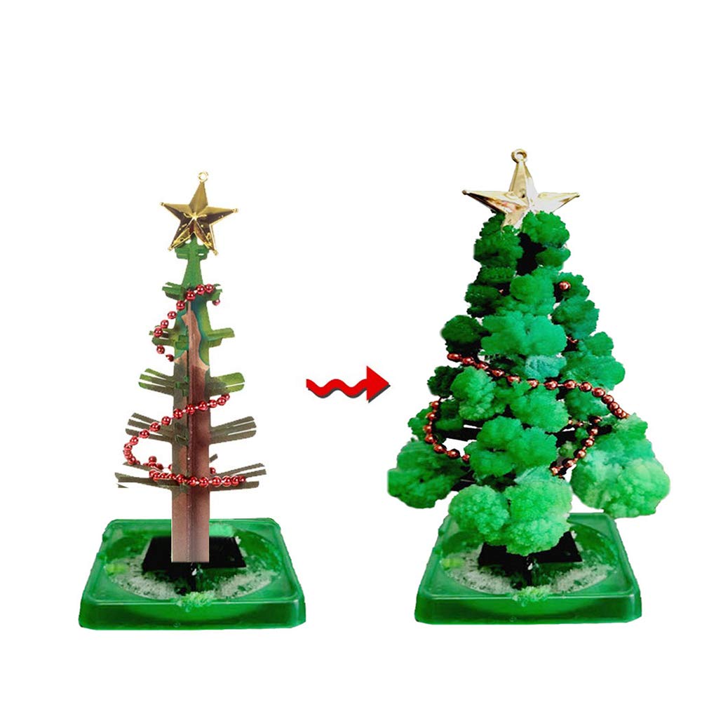 Magic Grow Christmas Tree Crystal Growing Kit - DIY Crystal Tree Science Experiment