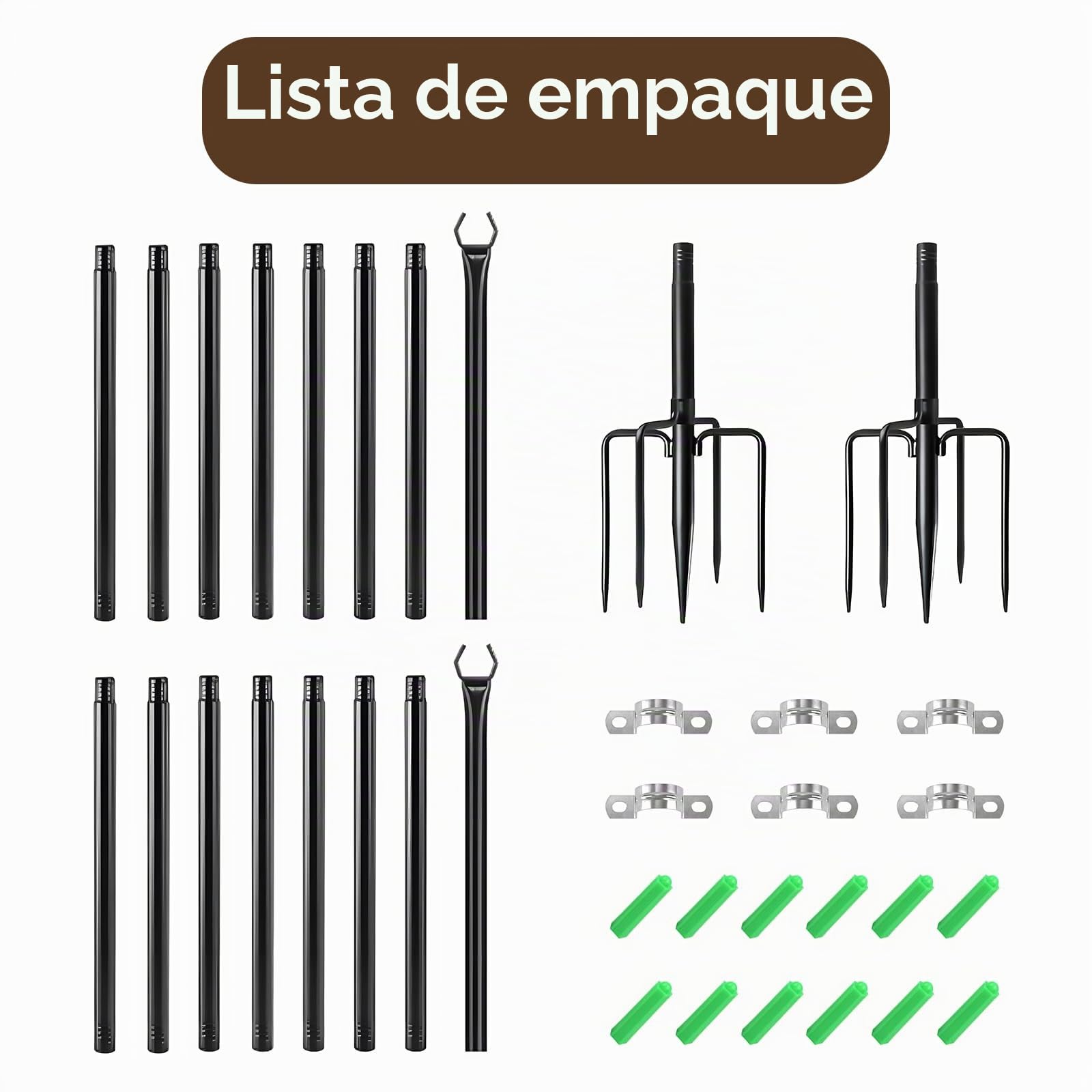 2 Piezas Postes de Luces de Cadena, Postes Metálicos de 3m para Luces de Cadena de Exterior, Soporte de Iluminación Resistente para Exteriores, Patios, Jardines, Fiestas y Decoración Navideña