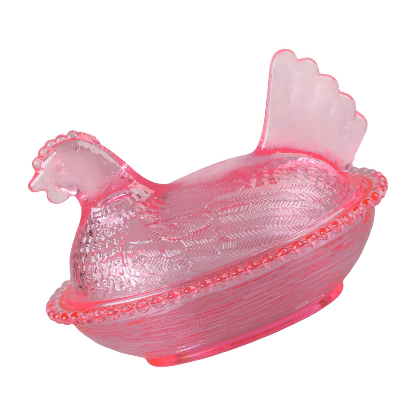 Hsioluted Hen on Nest Candy Bowl Nesting Hen Covered Trinket Box for Snacks Dessert Easter Farmhouses Desktop Decors Gift on Nest Candy Jar with Lid Desk Decors