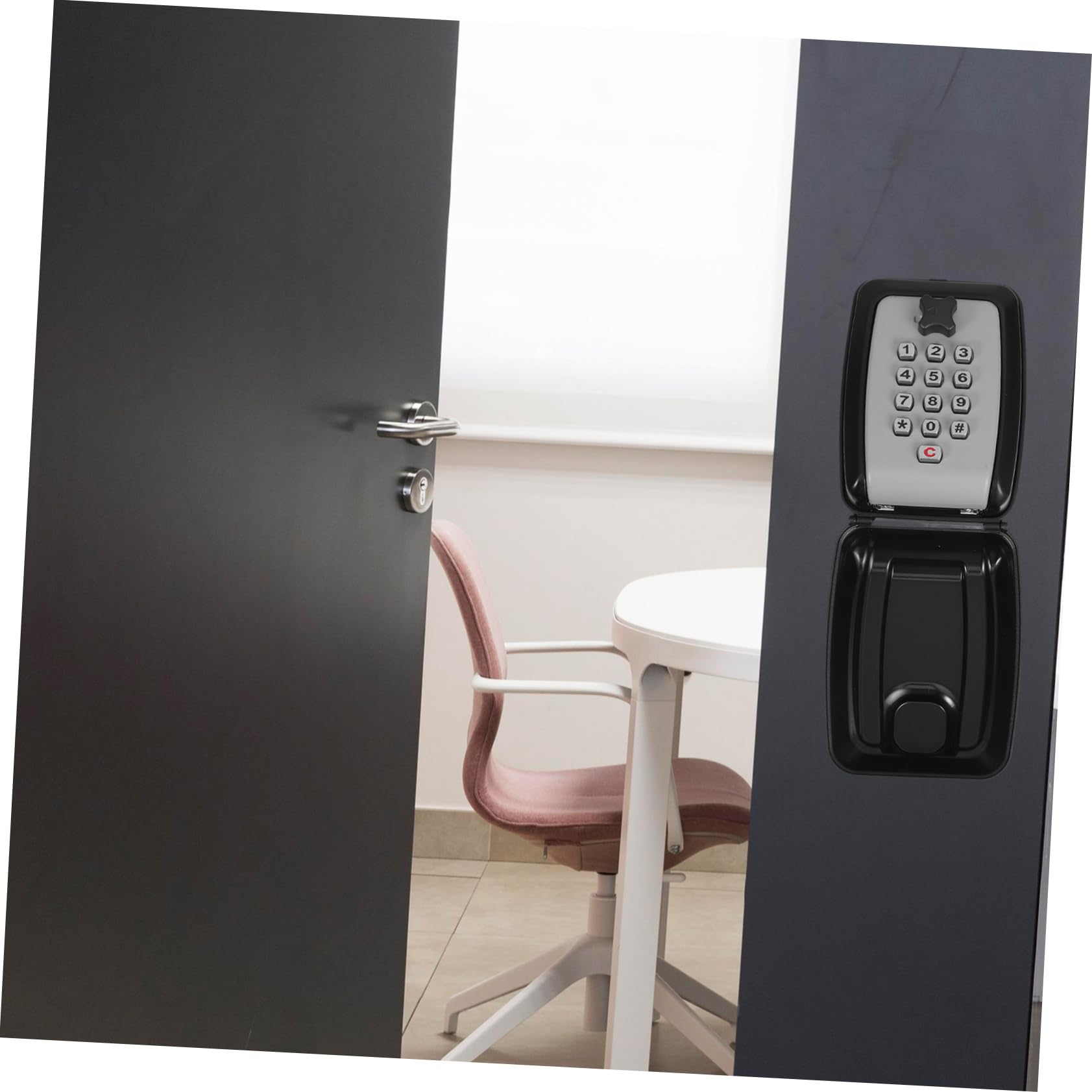 EXCEART Cassetta Portachiavi con Combinazione da Parete in Lega di Zinco | Plastico, Design Elegante e Profilo Sottile, Uso in Appartamenti e Garage, Resistente alle Intemperie