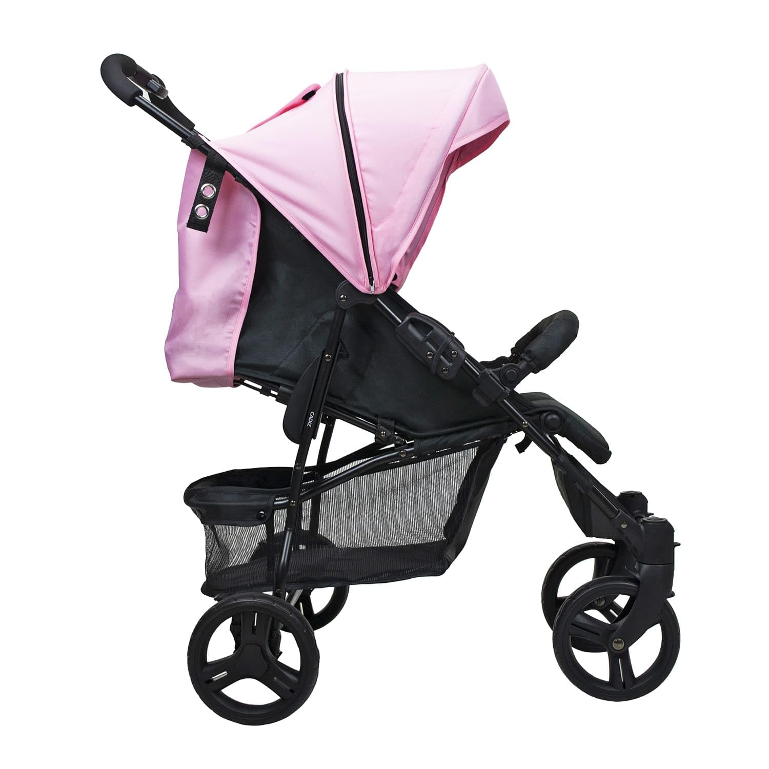 Asalvo CÁDIZ Silla de Paseo Ultraligera para bebé, Carrito de paseo, Respaldo Reclinable, Cochecito urbano, Arnés 5 Puntos, SPF50+, Capota con Ventana, Manejable y Máxima Seguridad, Hasta 17 kg, Rosa