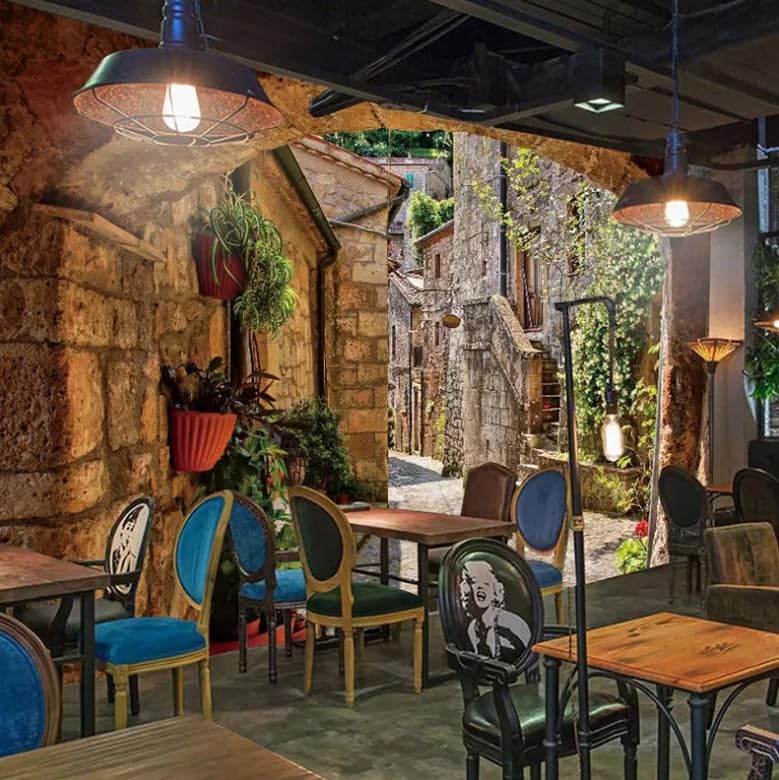 Papier peint mural 3D pour agrandir une petite pièce ou un restaurant - 4