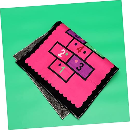 Miniatura 5 de HOMSFOU Alfombra de juego Hopscotch Hopscotch Play Alfombra de Hopscotch Alfombra de piso absorbente Alfombra de piso Hopscotch Alfombra Infantil