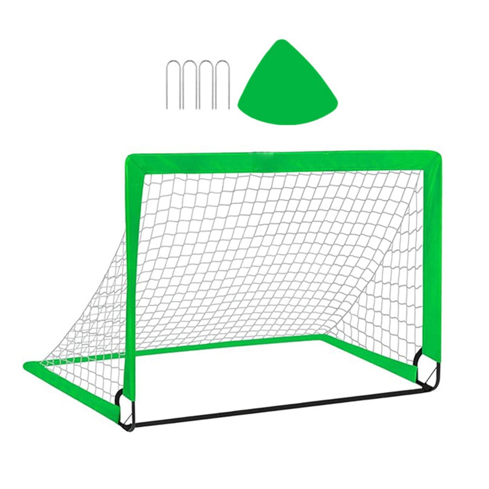 Soccer Goal Net for Kids Compact Football Gate for Park Garden Outdoor Sport Green | Goals & Nets | Soccer | Team Sports-image-44