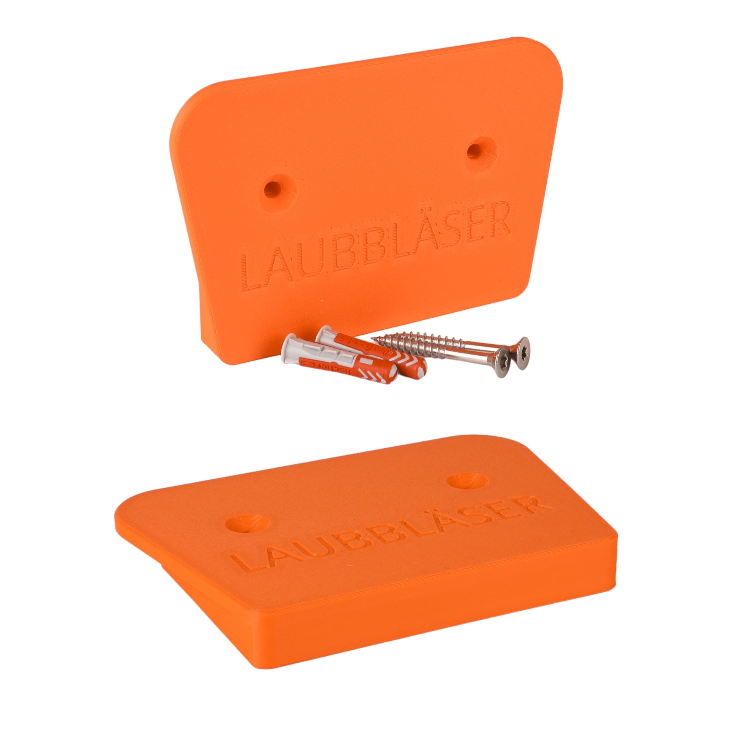 Halterung passend für STIHL BGA 57 Akku Laubbläser AK System Wandhalterung Gerätehalterung Zubehör Befestigung (Orange)