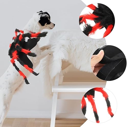 Miniatura 5 de Ipetboom Disfraces de Halloween para mascotas, disfraz de araña, lindo perro, gato, araña, cosplay, disfraces divertidos, ropa para vacaciones,
