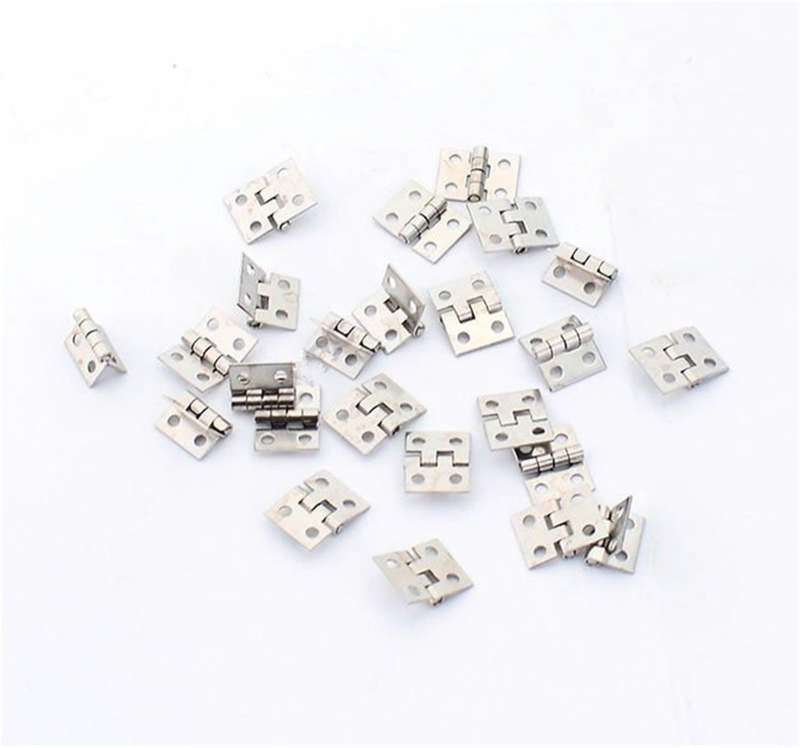 MIXVZARF RC Upgrade Accessories for Traxxas 1/14 for Tamiya for Scania 770s for Volvo 1/10 RC Car for Mini Door Hinge Simulation Folding RC Crawler Truck Car Accessories 20pcs(Silver)