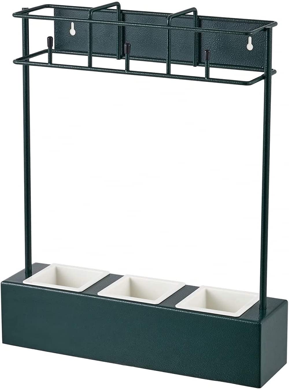 XDLEDMKIZ Umbrella Stand Vintage Style Umbrella Stand Space Saving Umbrella Holder With Hooks And Drip Trays Umbrella Stand-Black