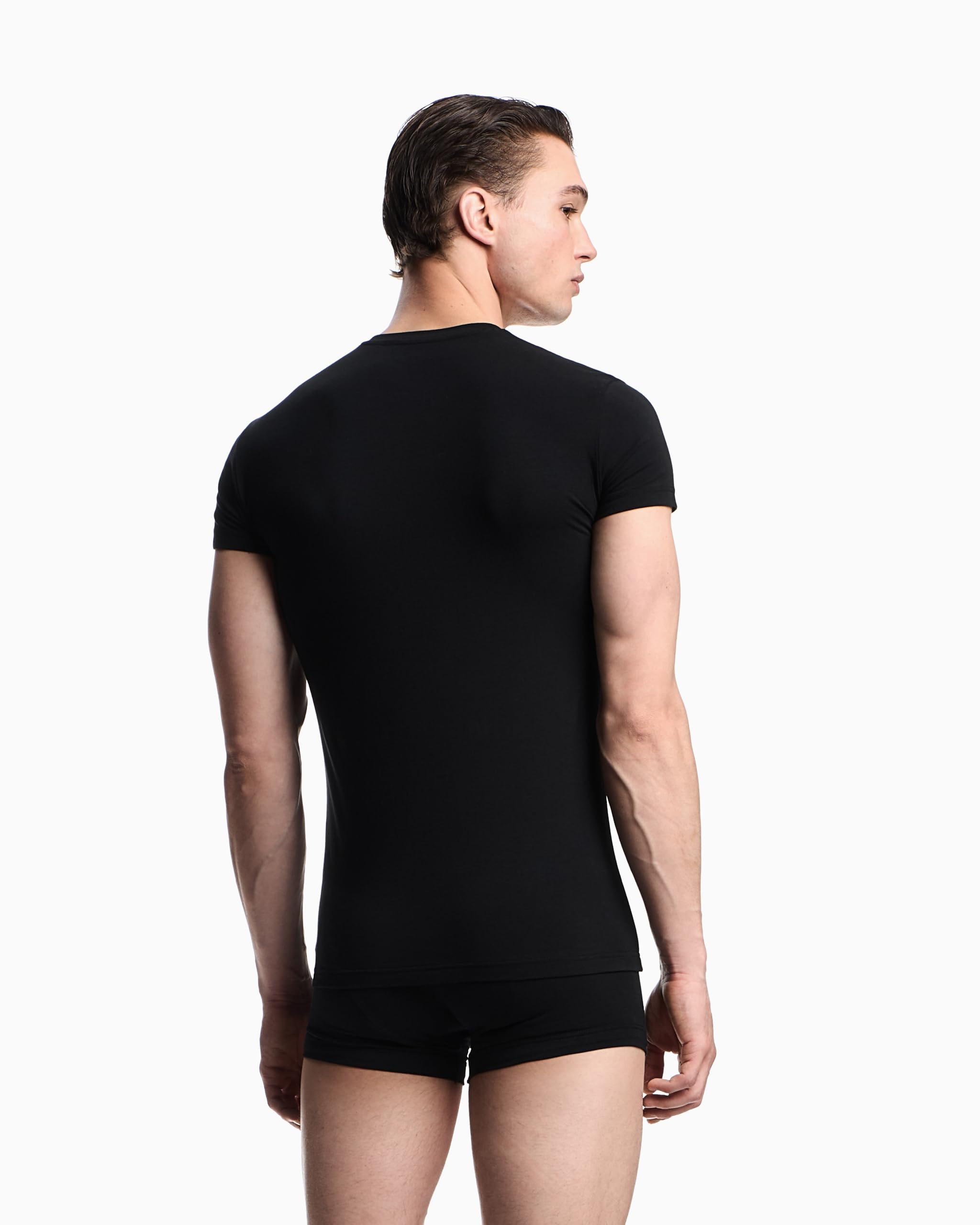 Emporio Armani Megalogo T-Shirt + Trunk Bermuda Uomo (Pacco da 1)