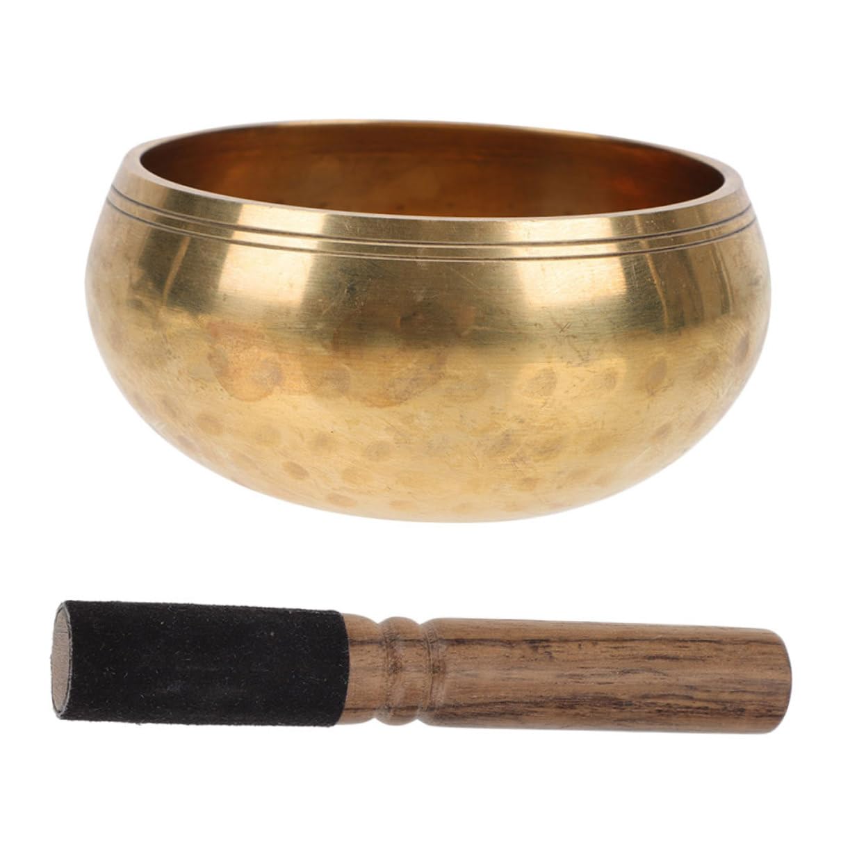 VANZACK 1 Set Creative Singing Bowl for Meditation Relaxation Decorative Bowl with Rod Versatile Therapy Tool for Relief Home and Music Instrument