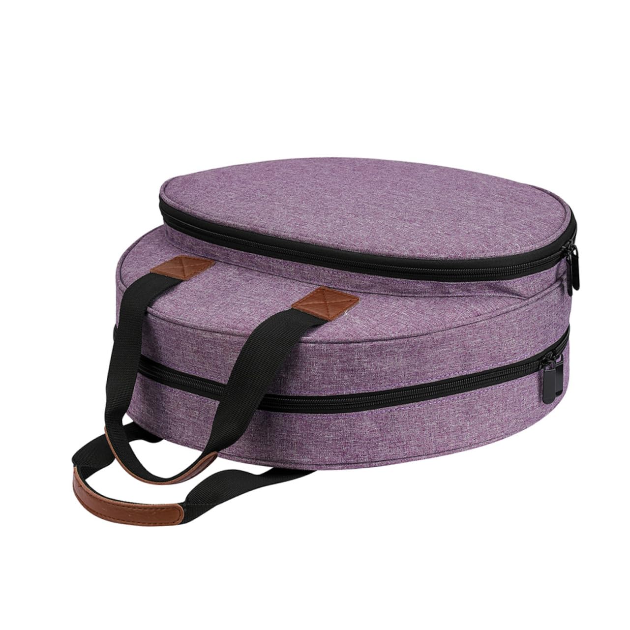 Sewroro Embroidery Tool Tote Embroidery Kit Storage Pouch Elastic Bands Zipper Pocket for Traveling