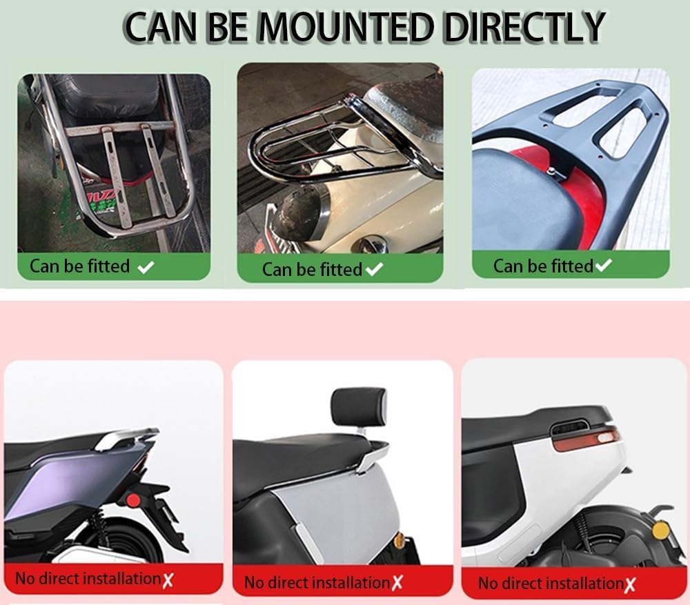 Top-Cases De Moto, Boîte De Queue De Moto Universelle avec Serrure étui De Support De Stockage étanche Aux Chocs Sac en Plastique à Coque Dure pour Scooter/Moto/Cyclomoteur, G