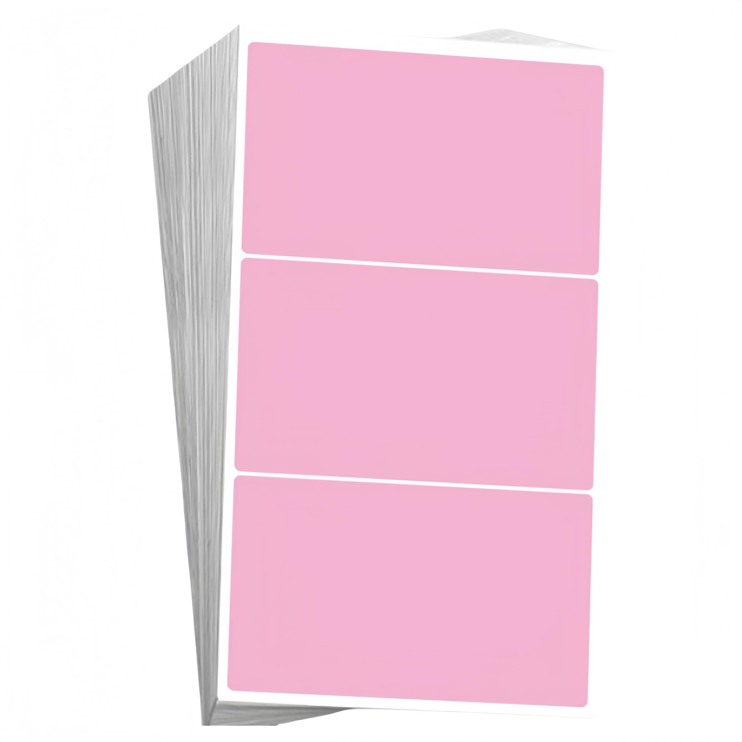 60 Pcs Large Pink Sticky Labels 100 X 60 mm Plain (Pink Square)