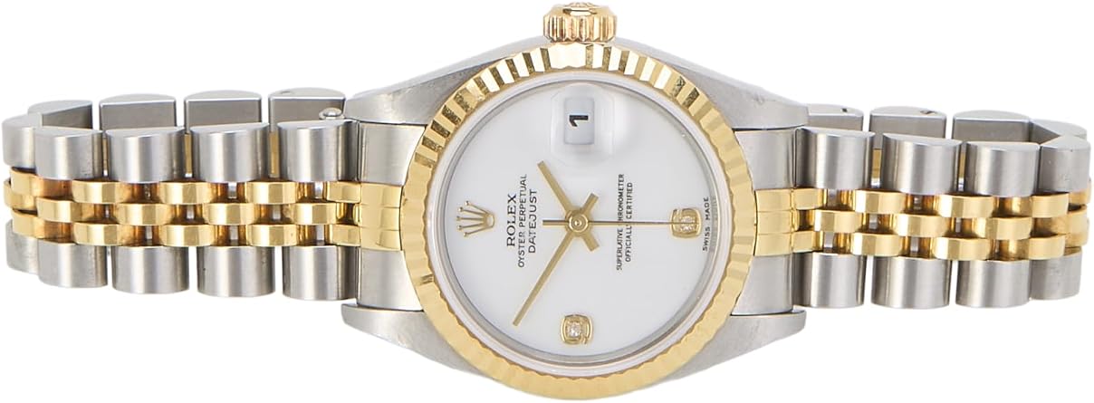 Pre-loved Rolex Lady-Datejust Cacholong 6&9 Diamond 79173, White
