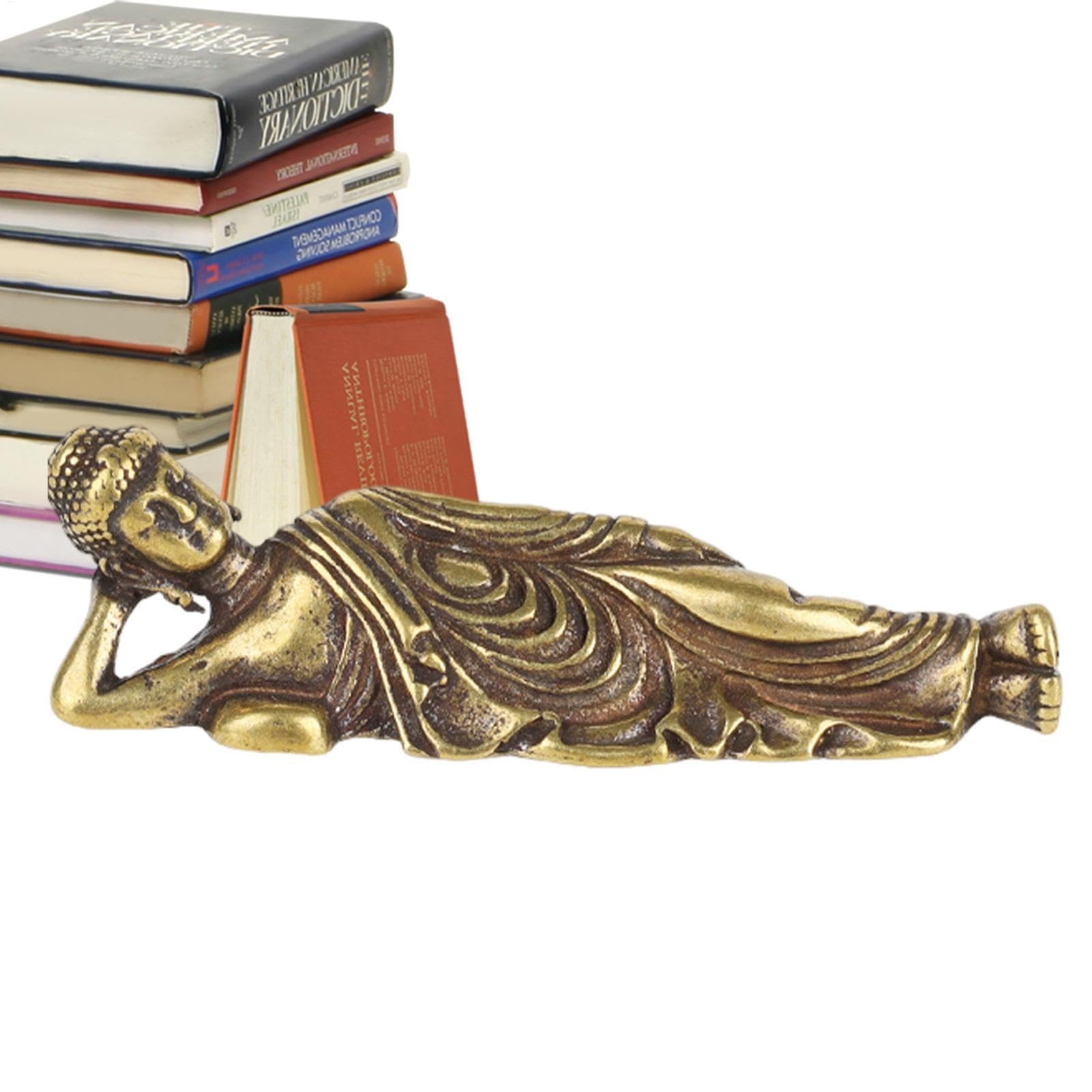 Figuras talladas, esculturas Retro de Buda de latón, Estatua de apareamiento, Adorno de Escritorio, ídolo de Mation para Yoga en casa al Aire Libre