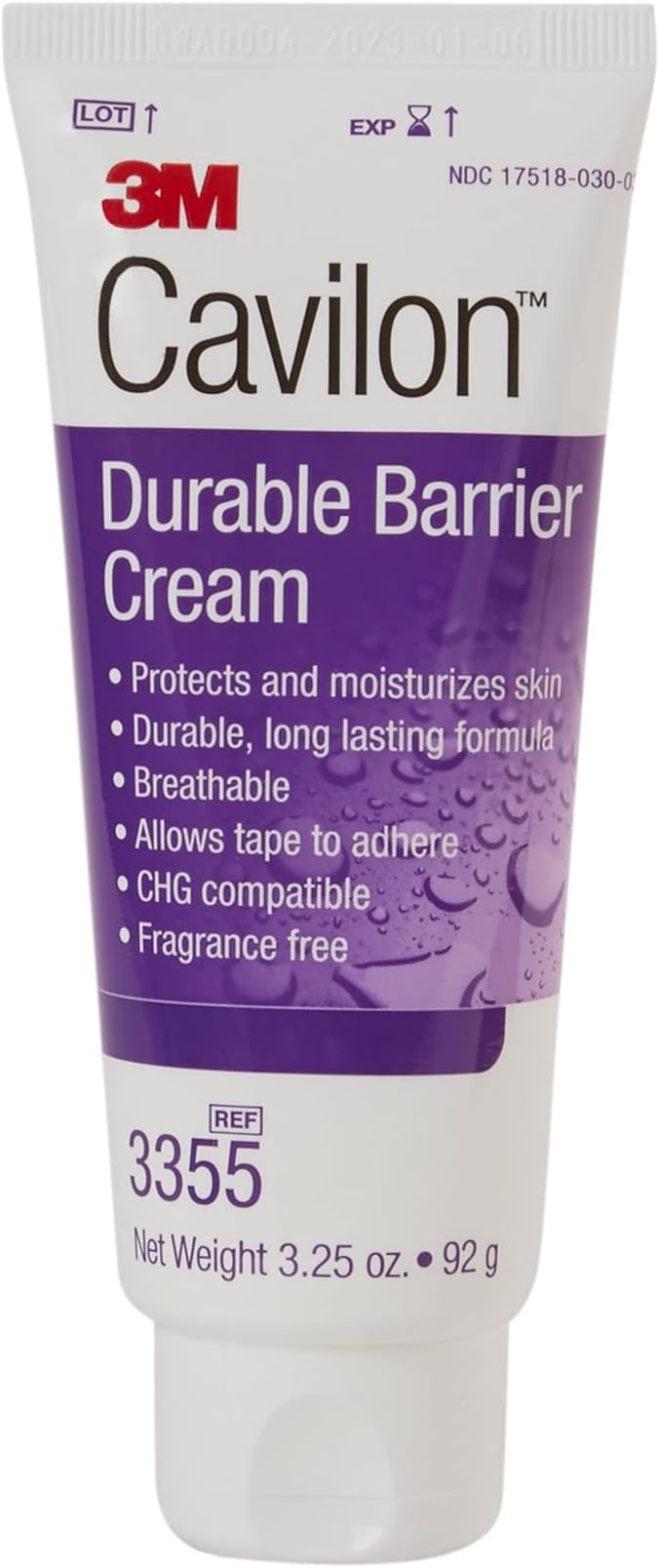 3M Cavilon Durable Barrier Cream 3355, 3.25 Ounce 3.25