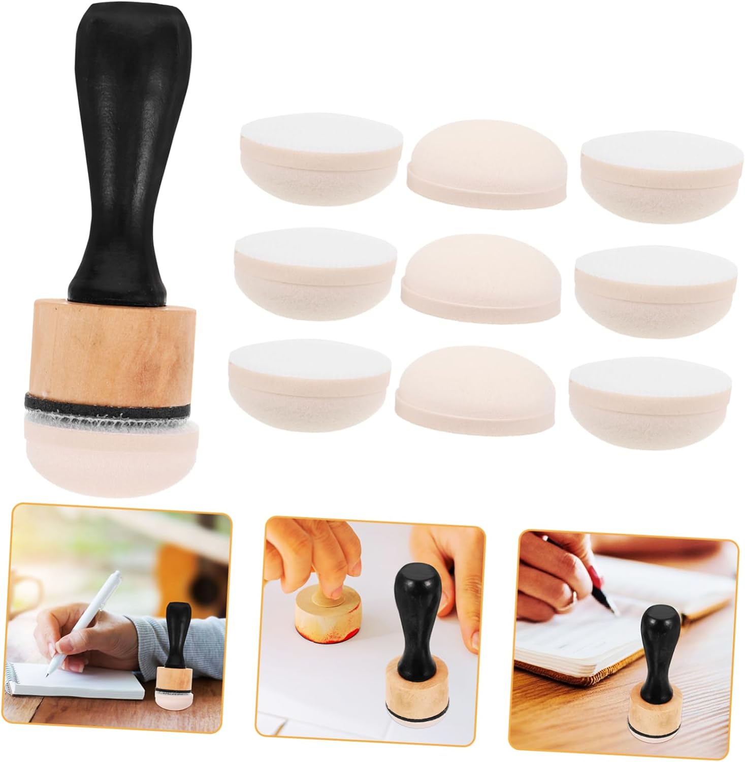 OSALADI 3sets Printing Sponges Paint Stamper Sponge for Art Projects for Boys and Girls Painting Parties and Educational Use Schools and Studios