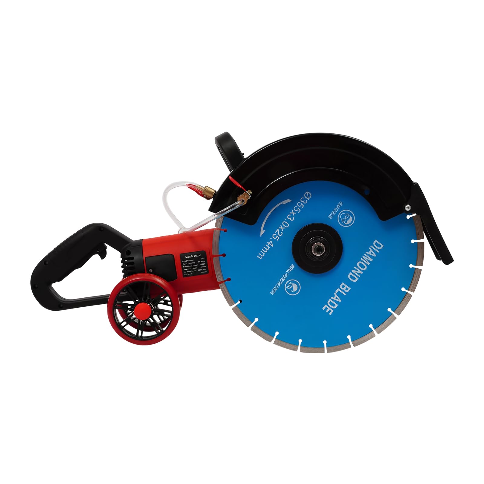 Piła do betonu piła do kamienia, 3500 W piła na mokro 3800 obr./min, 350 mm