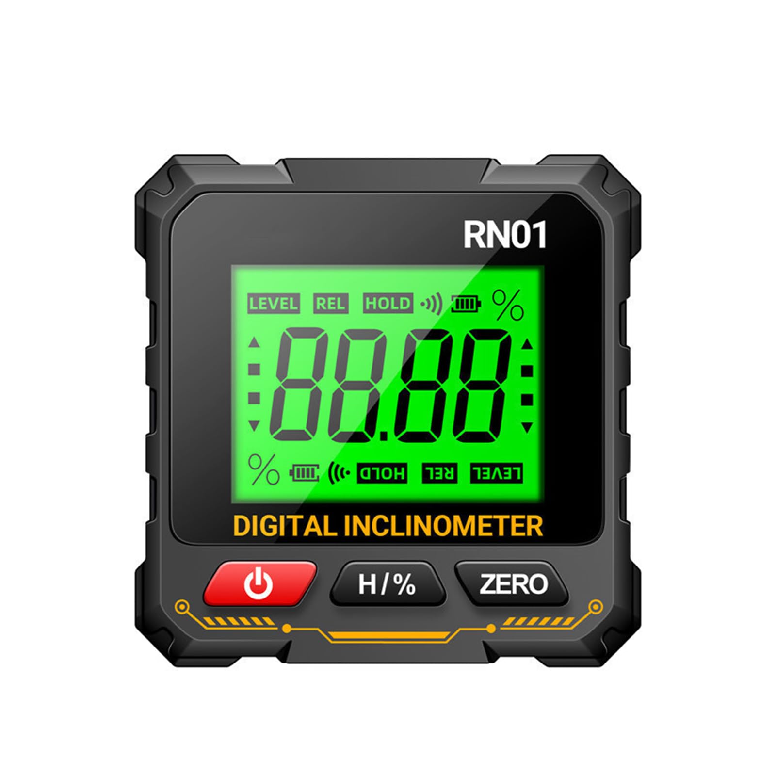 Precisions Leveling Instrument with 360 Display Double Measurement Mode Mount Digital Levels Box Finder