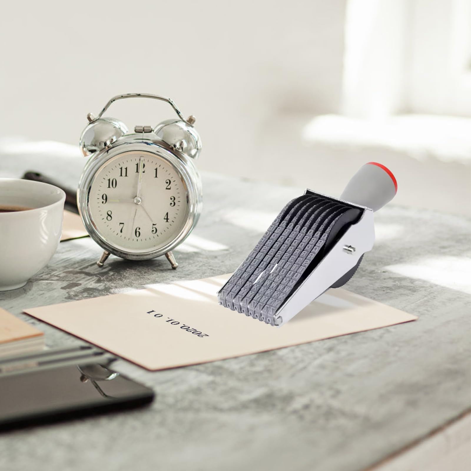 Tampon Dateur Classique Anglais Auto-Encreur Avec Encre Rouge Et Noire - Dates 2025-2036