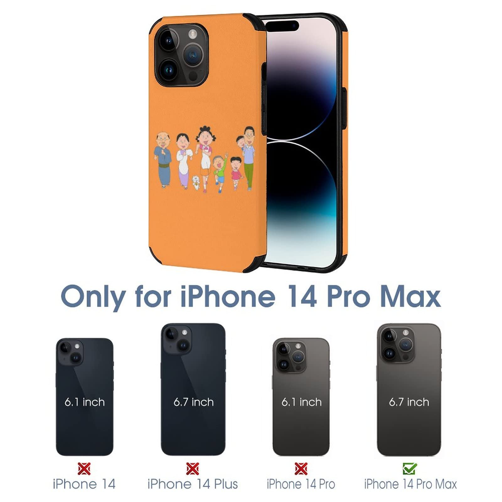 Amazon.co.jp: サザエさん iPhone14 対応 ケース iphone 14 Pro/max