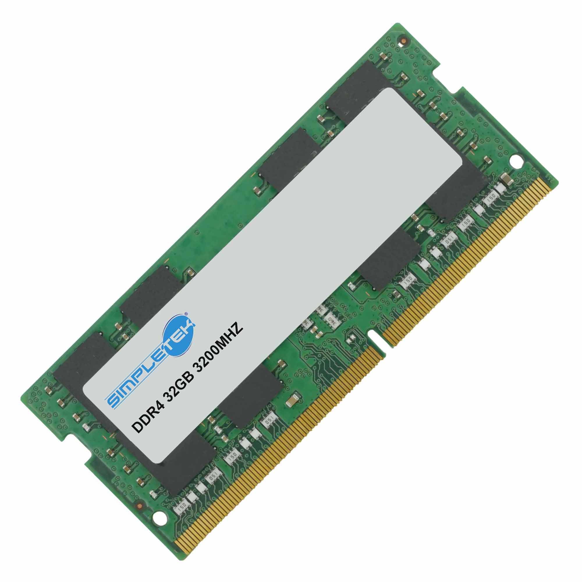 SIMPLETEK - Pamięć RAM 32 GB DDR4 SO-DIMM 3200 MHz 260 pin 1,2 V | moduł Banco Non-ECC | do notebooków (odnowiony)