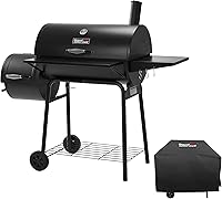 Royal Gourmet CC1830SC Charcoal Grill with Offset Smoker, 811 Sq In Cooking Area, Includes Cover - Black