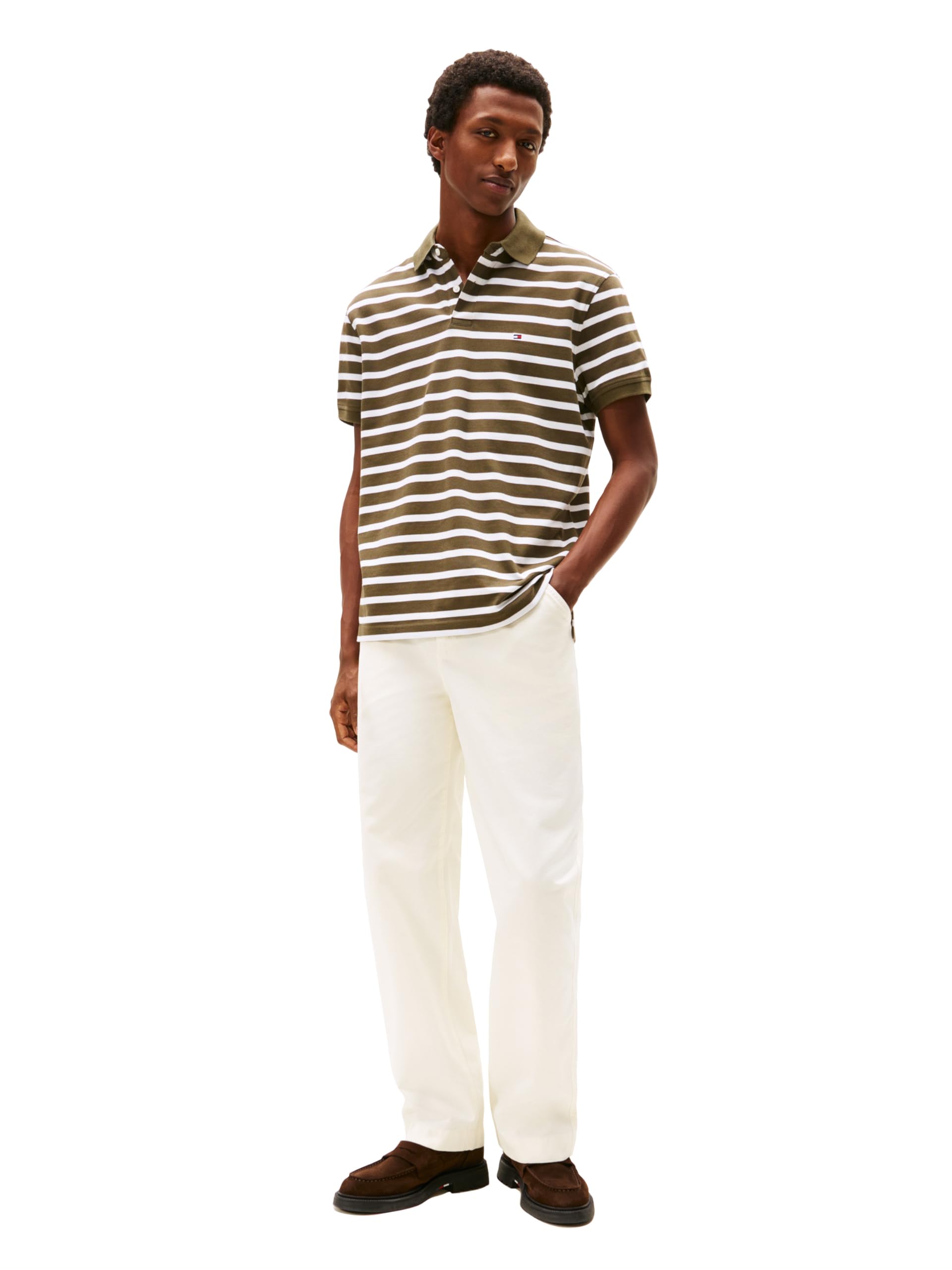 Tommy Hilfiger Koszulki polo z krótkim rękawem o klasycznym kroju, ze stretchem i bio-piqué Mężczyźni Short Sleeve Polo Shirts in Classic Fit With Stretch And Organic Pique Cotton (1 w zestawie)